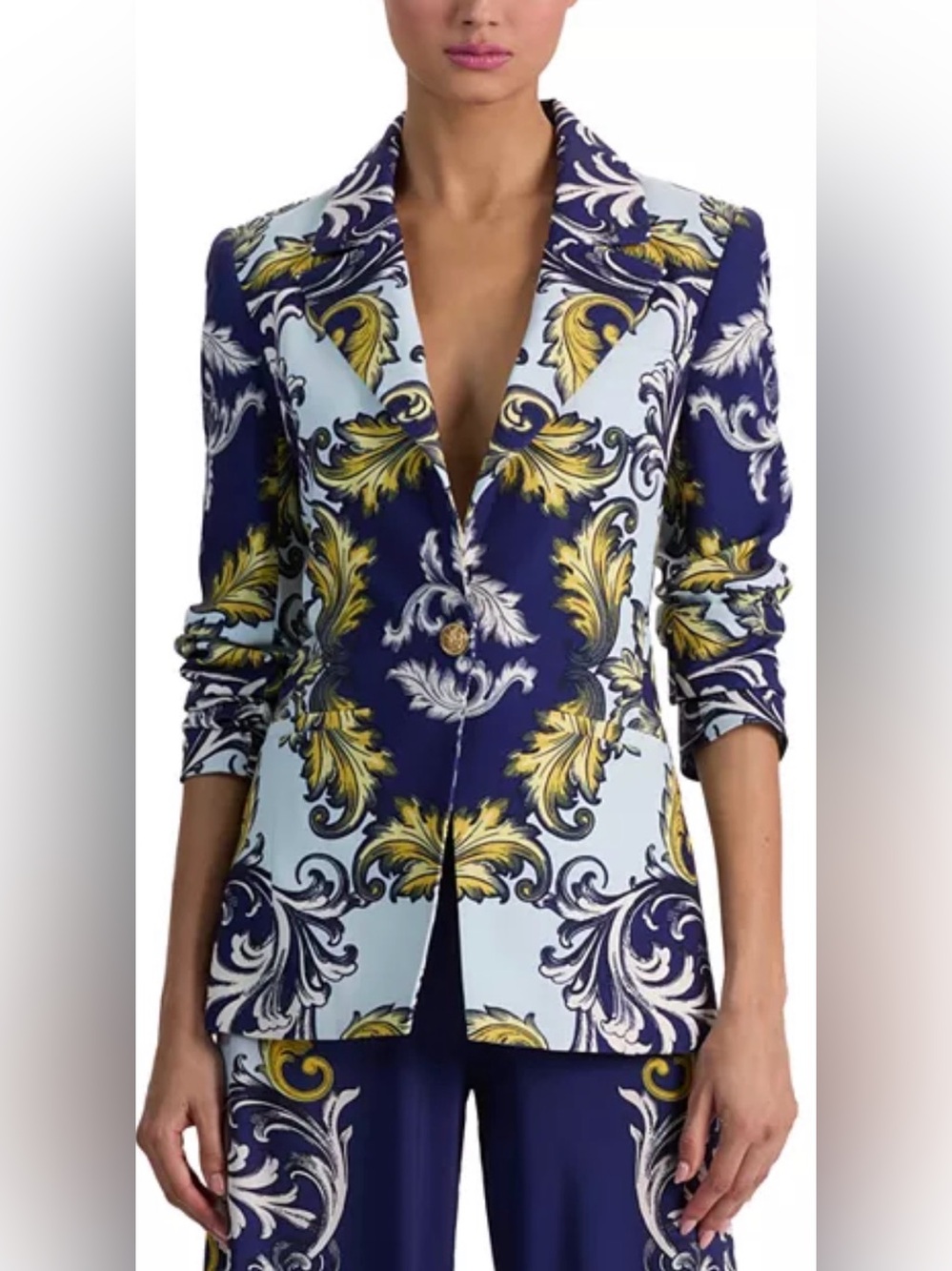 Alice + Olivia Hope Clean Fitted Blazer